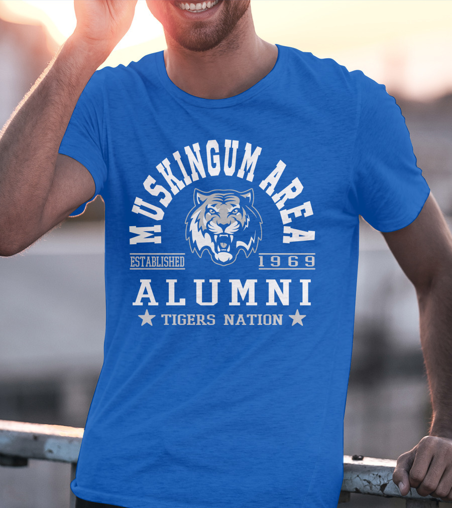 Muskingum Area Alumni Tigers Nation Established 1969 T-Shirt