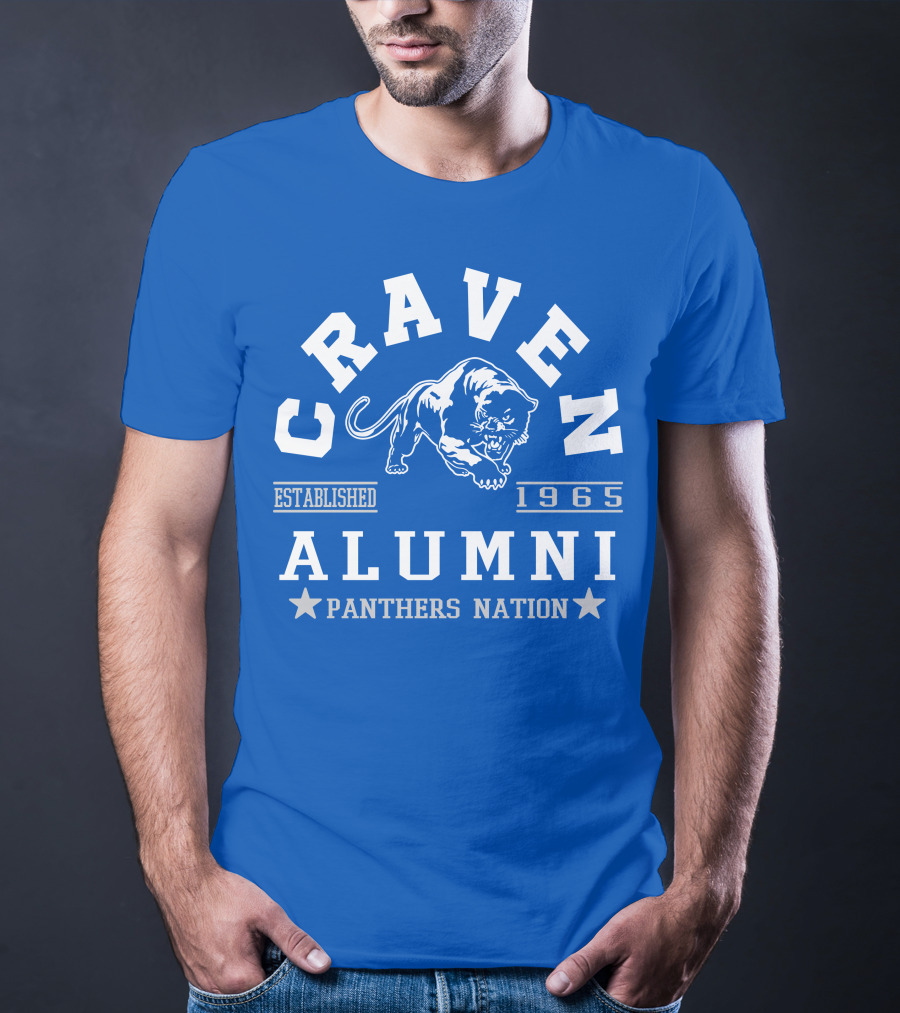 Craven Alumni Established 1965 Panthers Nation T-Shirt