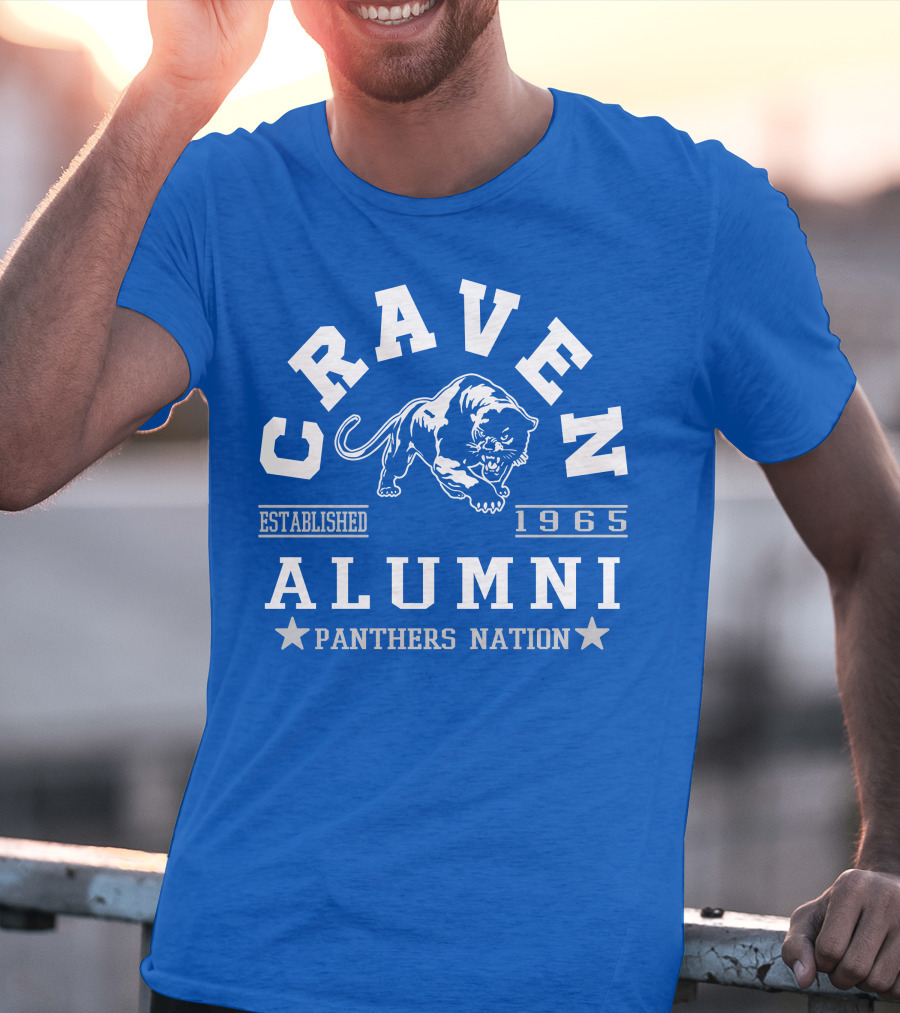 Craven Alumni Established 1965 Panthers Nation T-Shirt
