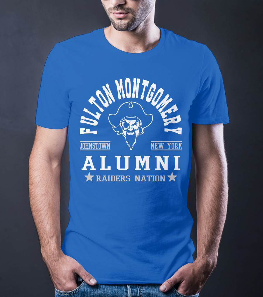 Fulton Montgomery Alumni Johnstown New York Raiders Nation T-Shirt