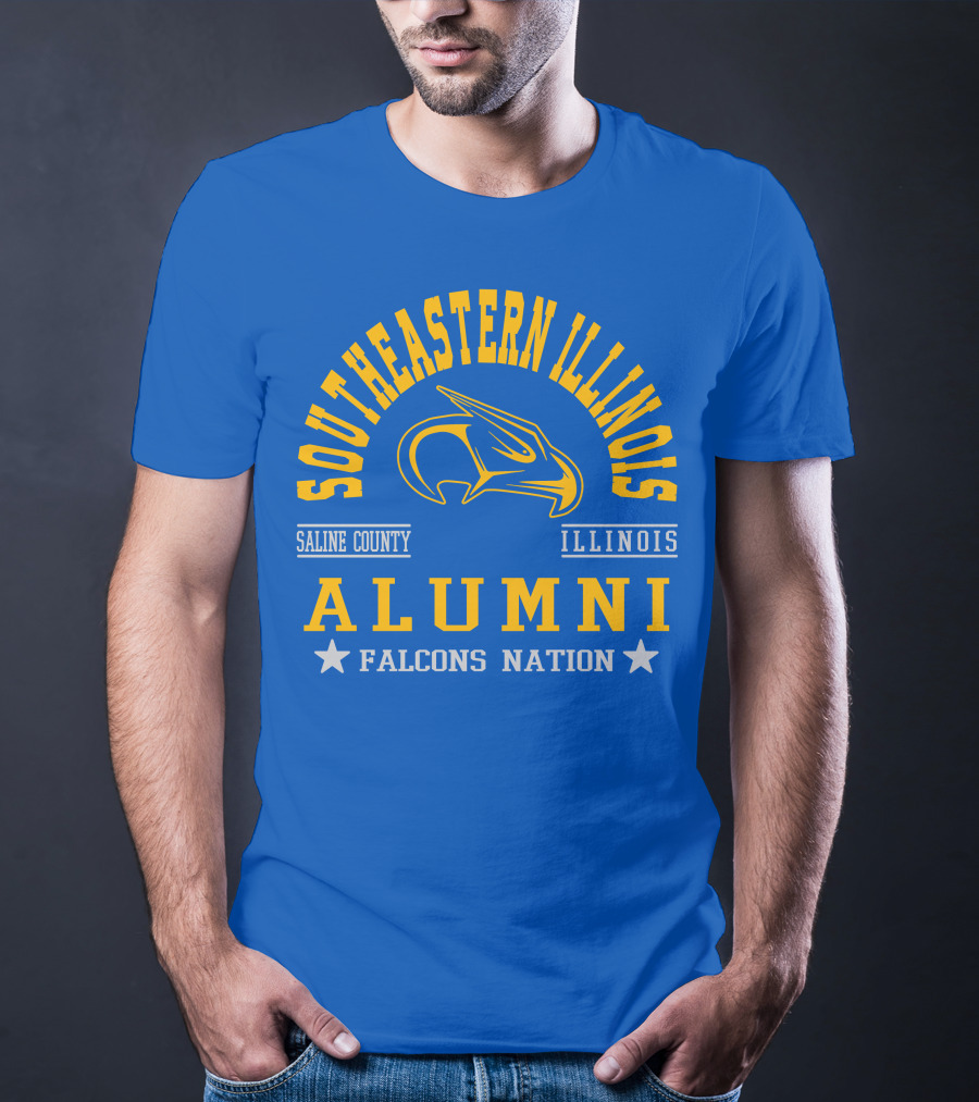 Southeastern Illinois Alumni Falcons Nation Saline County Illinois T-Shirt