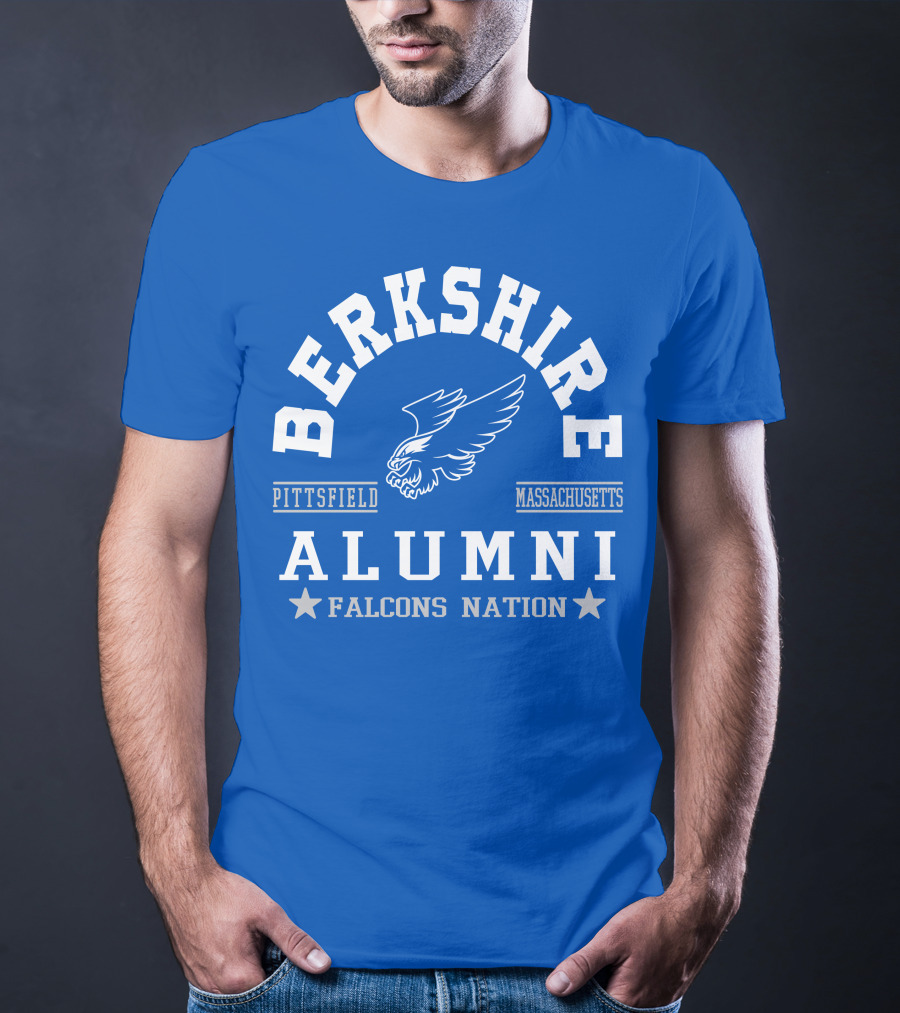 Berkshire Pittsfield Massachusetts Alumni Falcons Nation T-Shirt