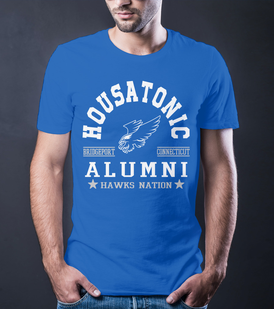 Housatonic Bridgeport Connecticut Alumni Hawks Nation T-Shirt