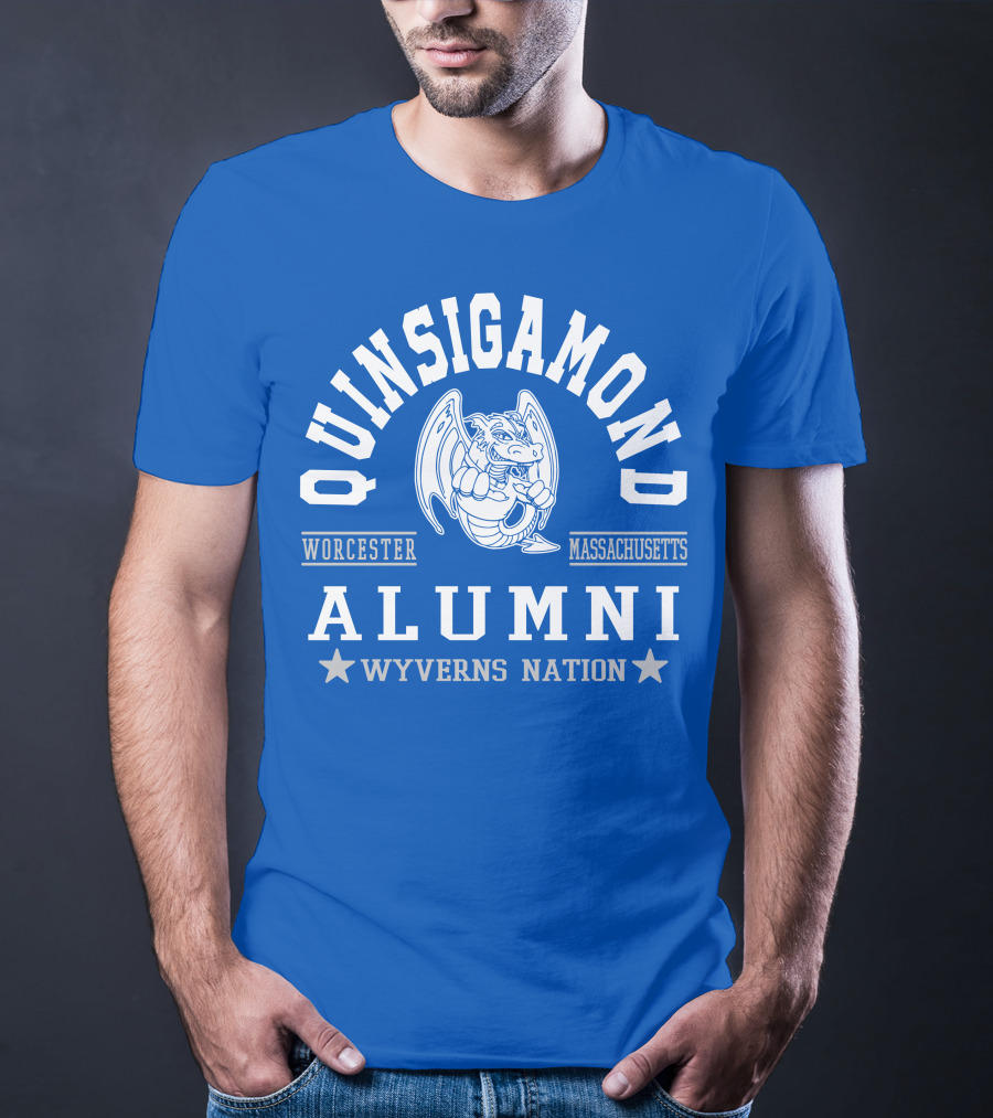 Quinsigamond Worcester Massachusetts Alumni Wyverns Nation T-Shirt