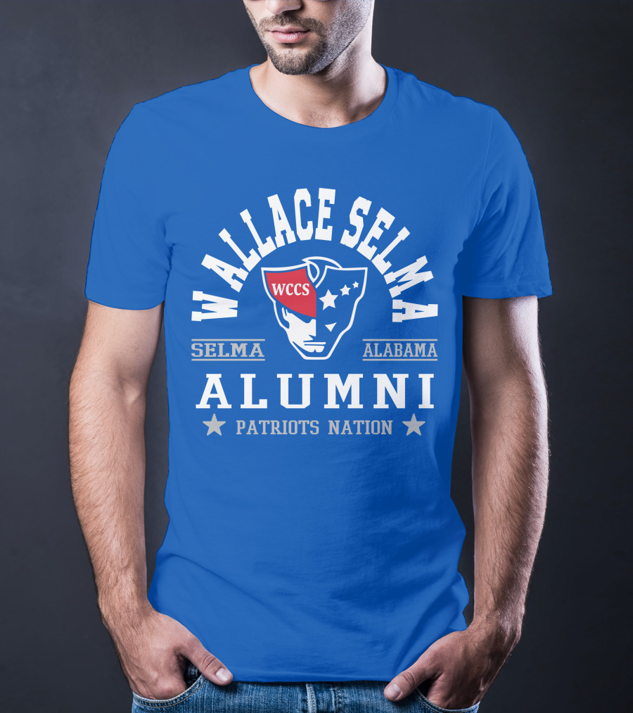 Wallace Selma Alabama Alumni Patriots Nation WCCS T-Shirt