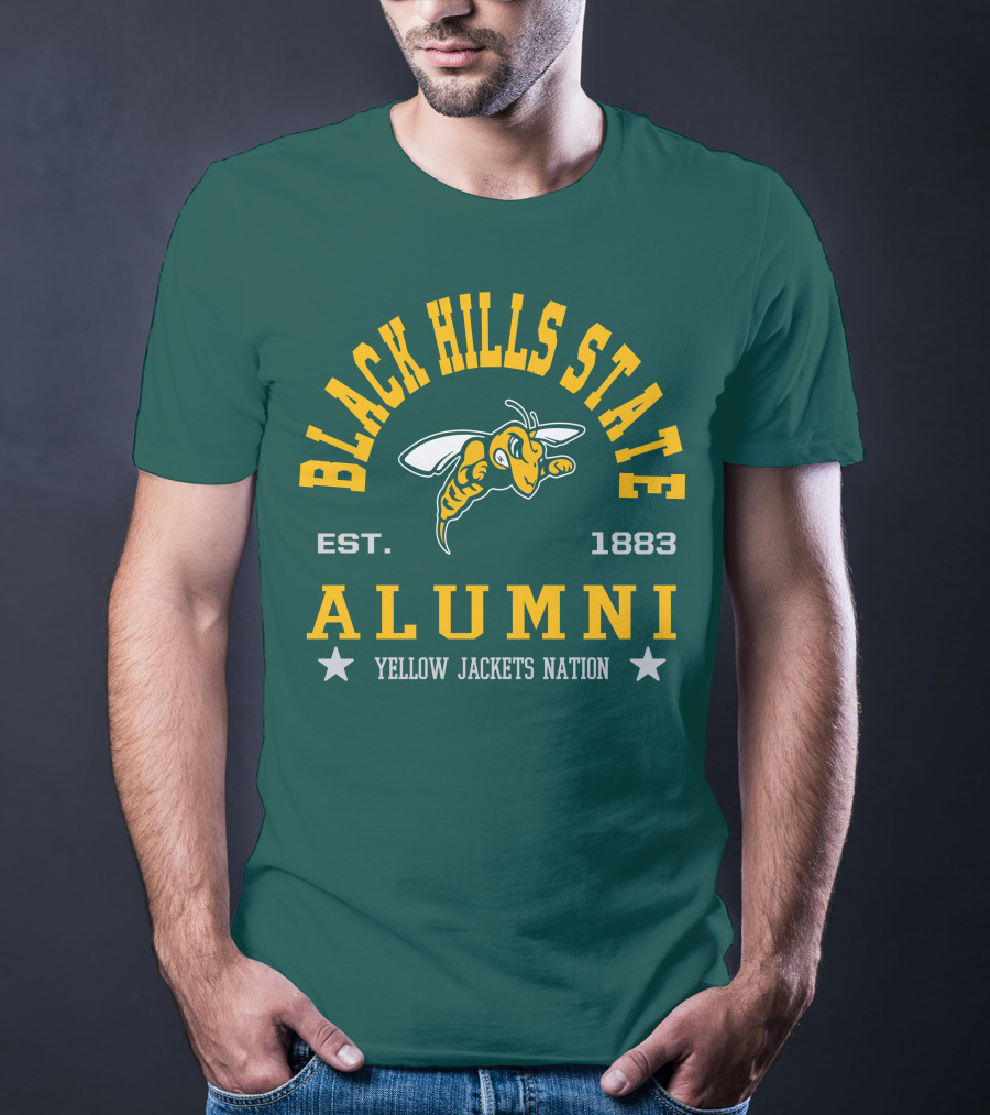 Black Hills State Alumni Yellow Jackets Nation Est. 1883 T-Shirt