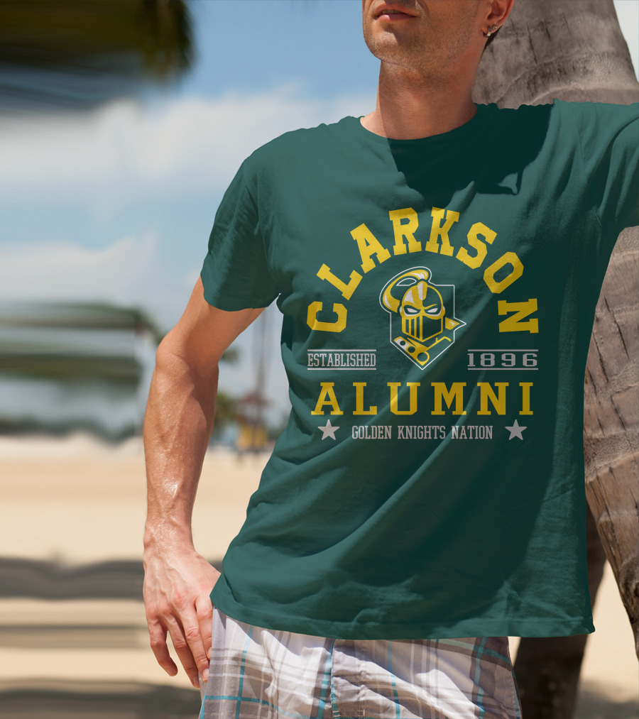 Clarkson Alumni Established 1896 Golden Knights Nation T-Shirt