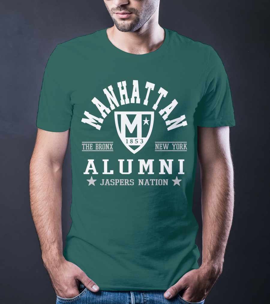 Manhattan 1853 The Bronx New York Alumni Jaspers Nation T-Shirt