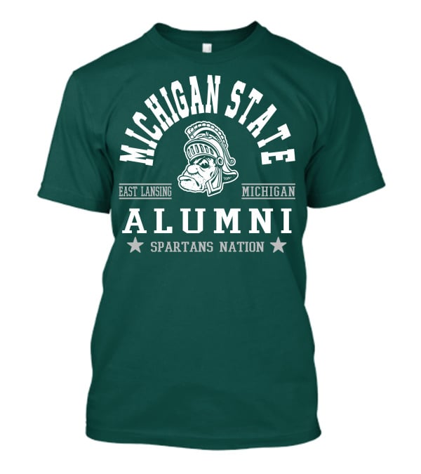 Michigan State University Alumni Spartans Nation East Lansing Michigan T-Shirt