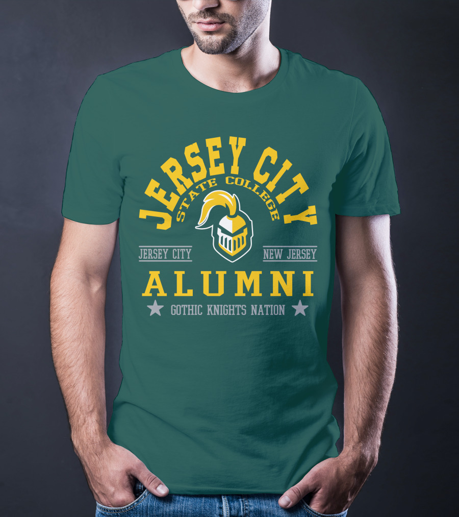 Jersey City State College Alumni Gothic Knights Nation New Jersey T-Shirt