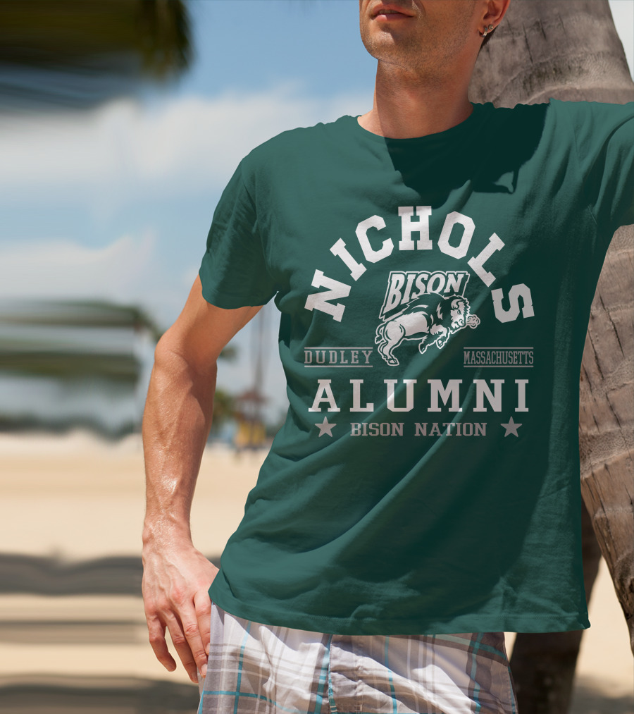 Nichols College Dudley Massachusetts Bison Alumni Nation T-Shirt