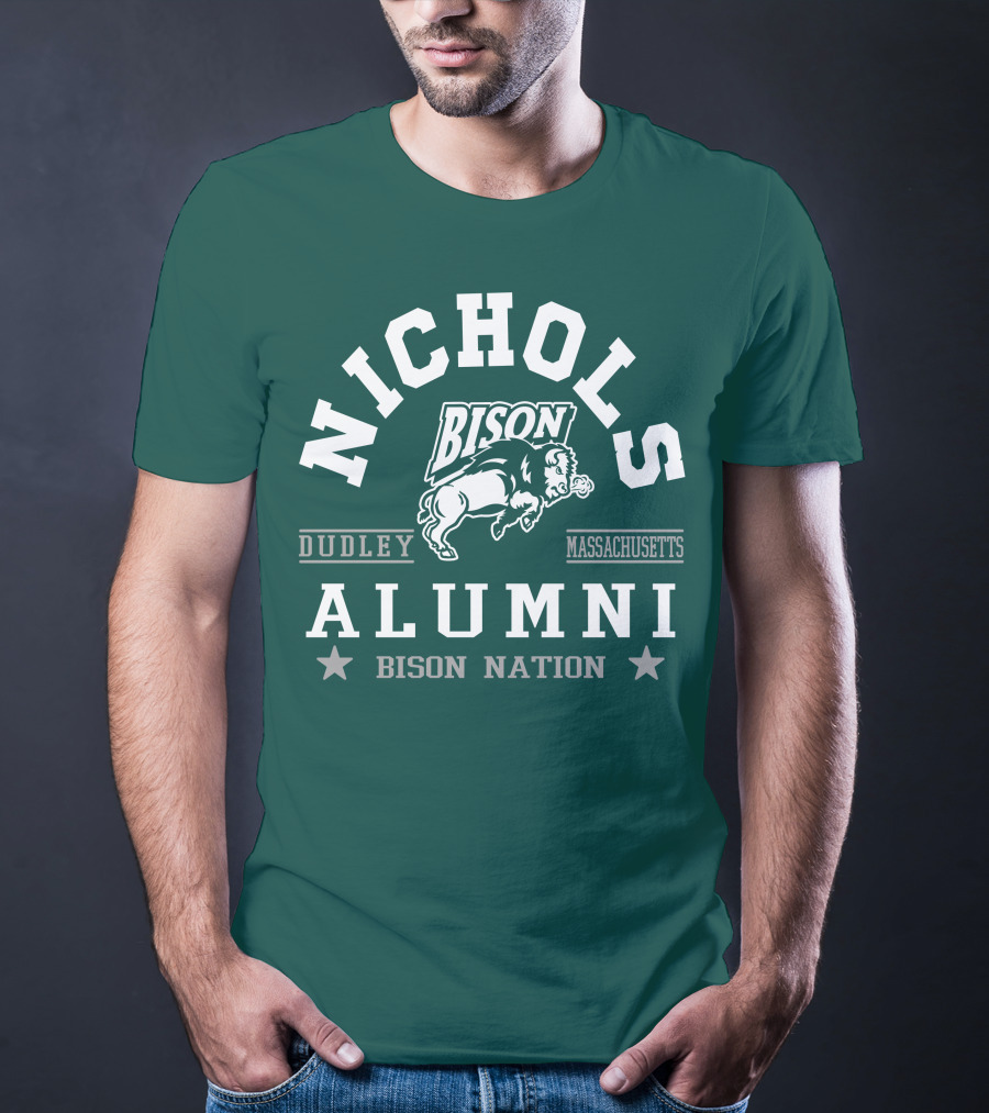 Nichols College Dudley Massachusetts Bison Alumni Nation T-Shirt