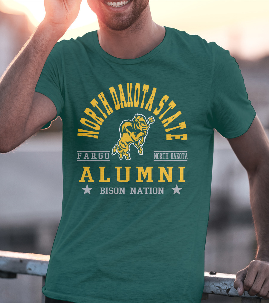 North Dakota State Fargo Alumni Bison Nation North Dakota T-Shirt