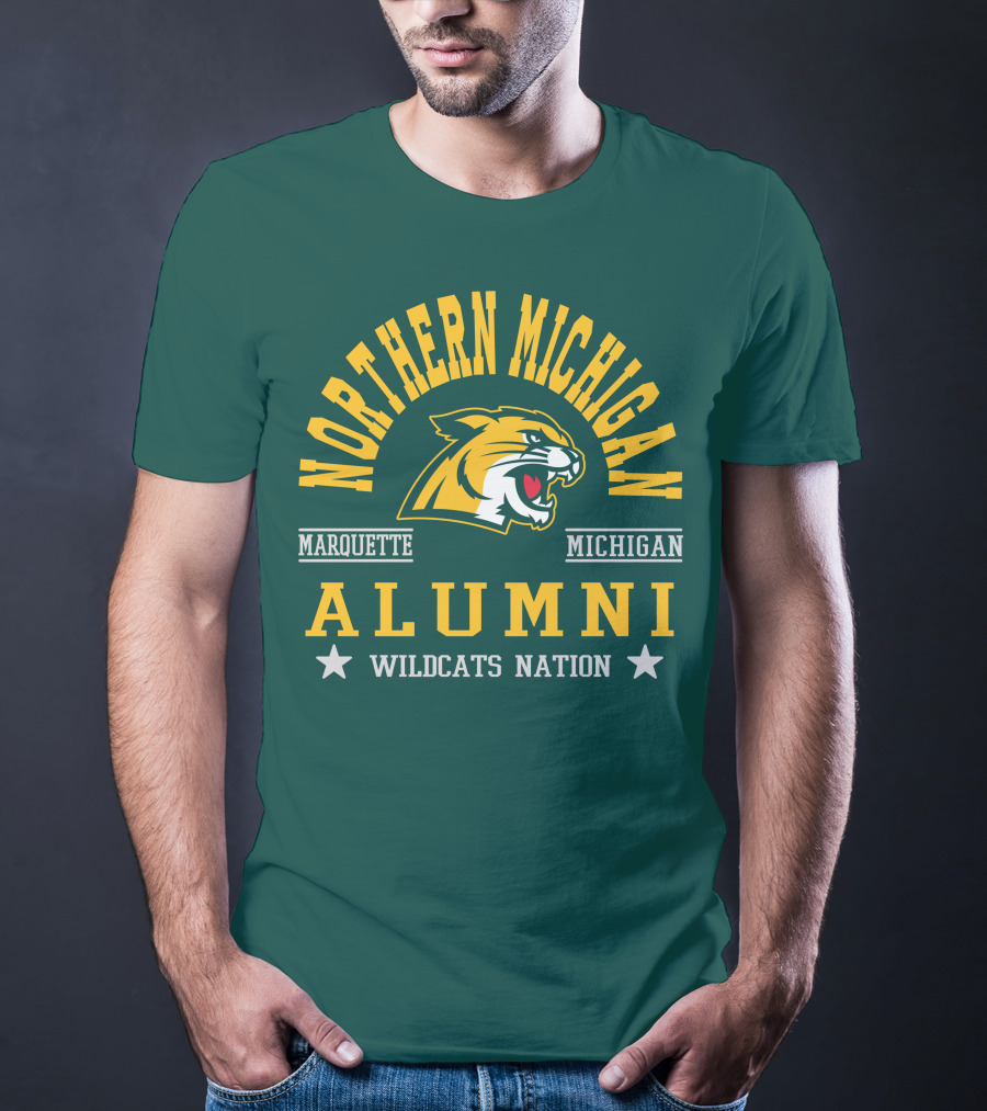 Northern Michigan University Marquette Alumni Wildcats Nation T-Shirt