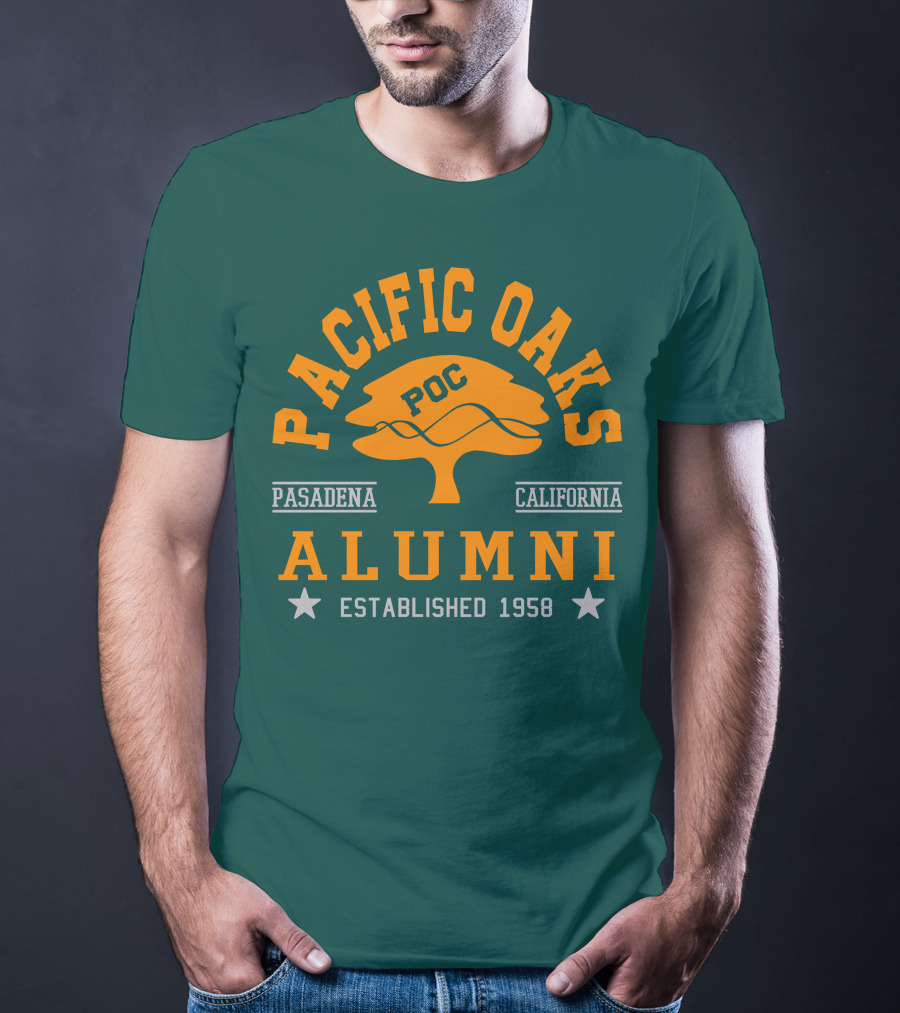 Pacific Oaks POC Alumni Pasadena California Established 1958 T-Shirt