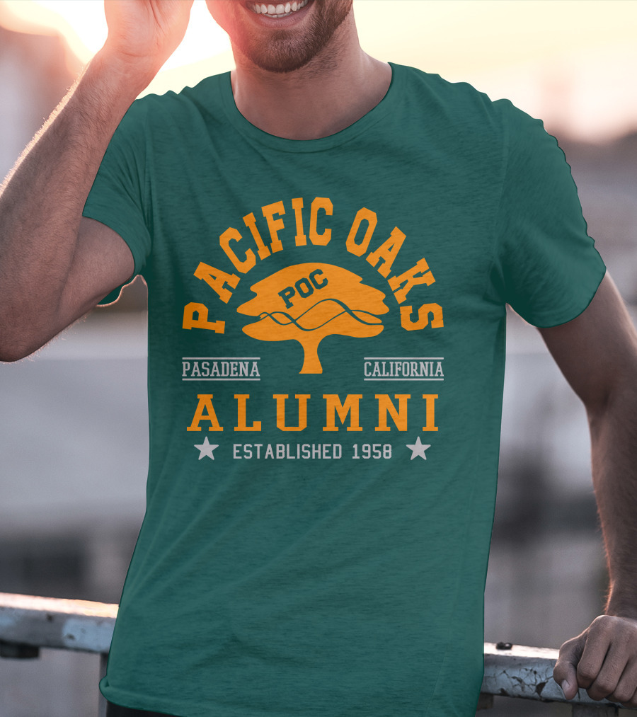 Pacific Oaks POC Alumni Pasadena California Established 1958 T-Shirt
