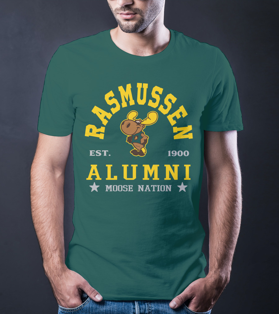 Rasmussen Alumni Moose Nation Est. 1900 T-Shirt