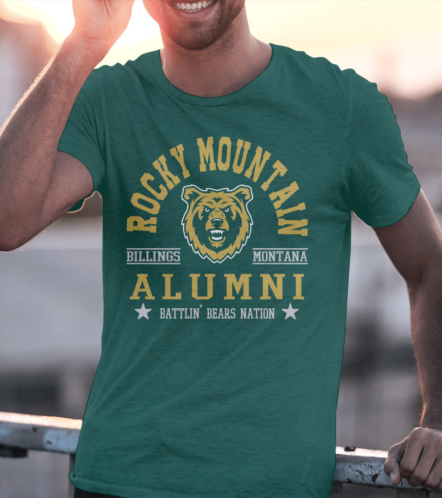 Rocky Mountain Alumni Battlin' Bears Nation Billings Montana T-Shirt