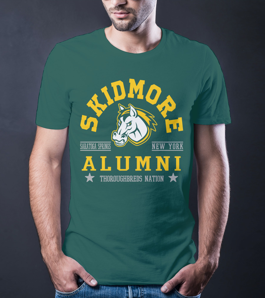 Skidmore College Alumni Saratoga Springs New York Thoroughbreds Nation T-Shirt