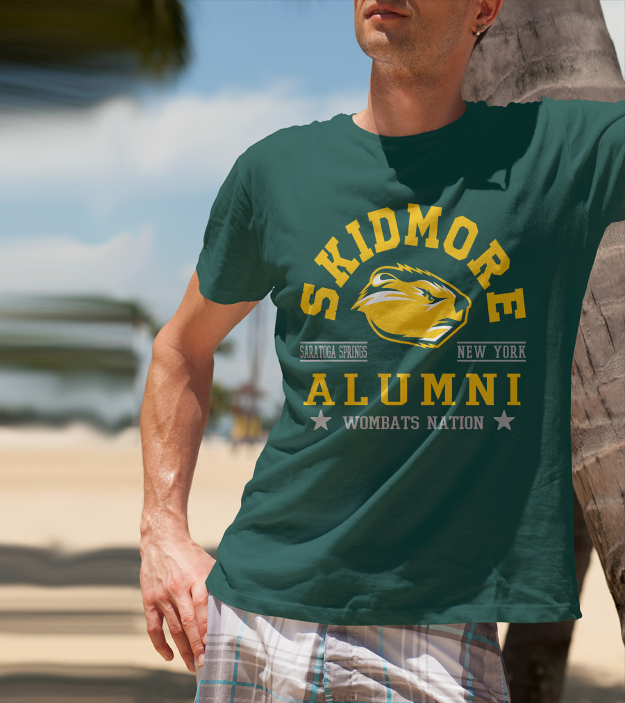 Skidmore College Alumni Wombats Nation Saratoga Springs New York T-Shirt