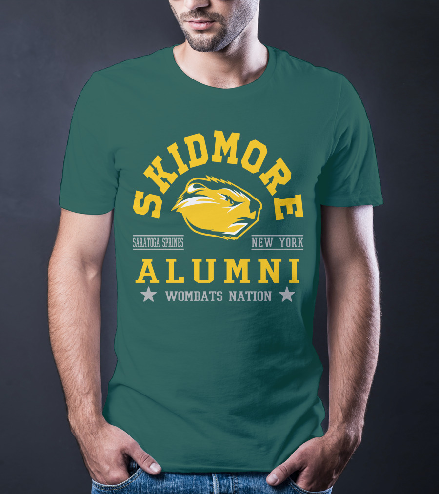 Skidmore College Alumni Wombats Nation Saratoga Springs New York T-Shirt