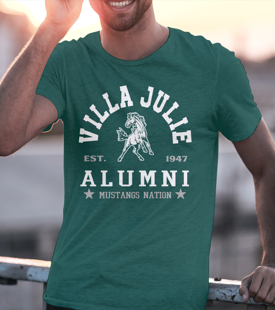 Villa Julie College Est. 1947 Alumni Mustangs Nation T-Shirt