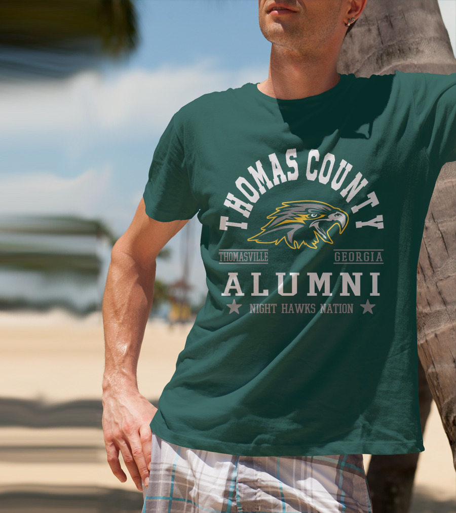 Thomas County Alumni Night Hawks Nation Thomasville Georgia T-Shirt