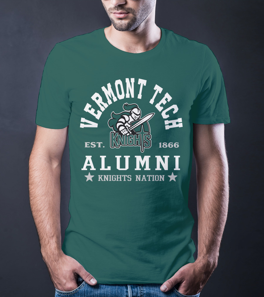 Vermont Tech Knights Alumni Est. 1866 Knights Nation T-Shirt