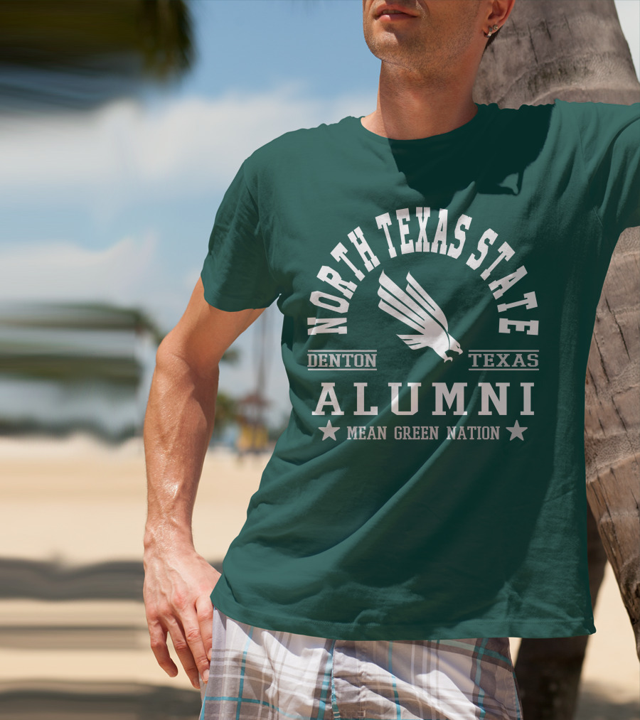 North Texas State Denton Texas Alumni Mean Green Nation T-Shirt
