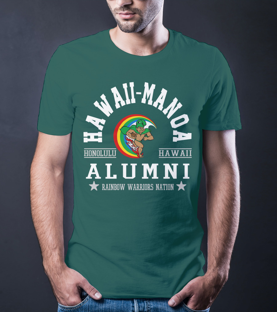 Hawaii-Manoa Honolulu Hawaii Alumni Rainbow Warriors Nation T-Shirt