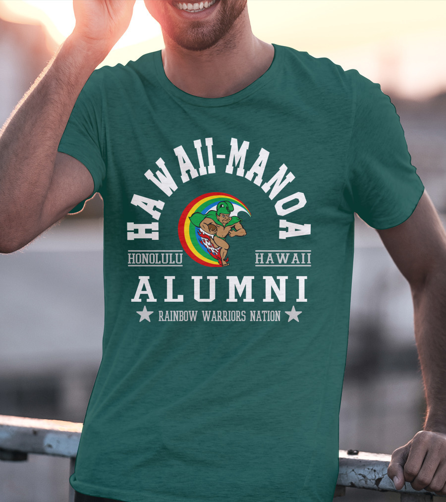 Hawaii-Manoa Honolulu Hawaii Alumni Rainbow Warriors Nation T-Shirt