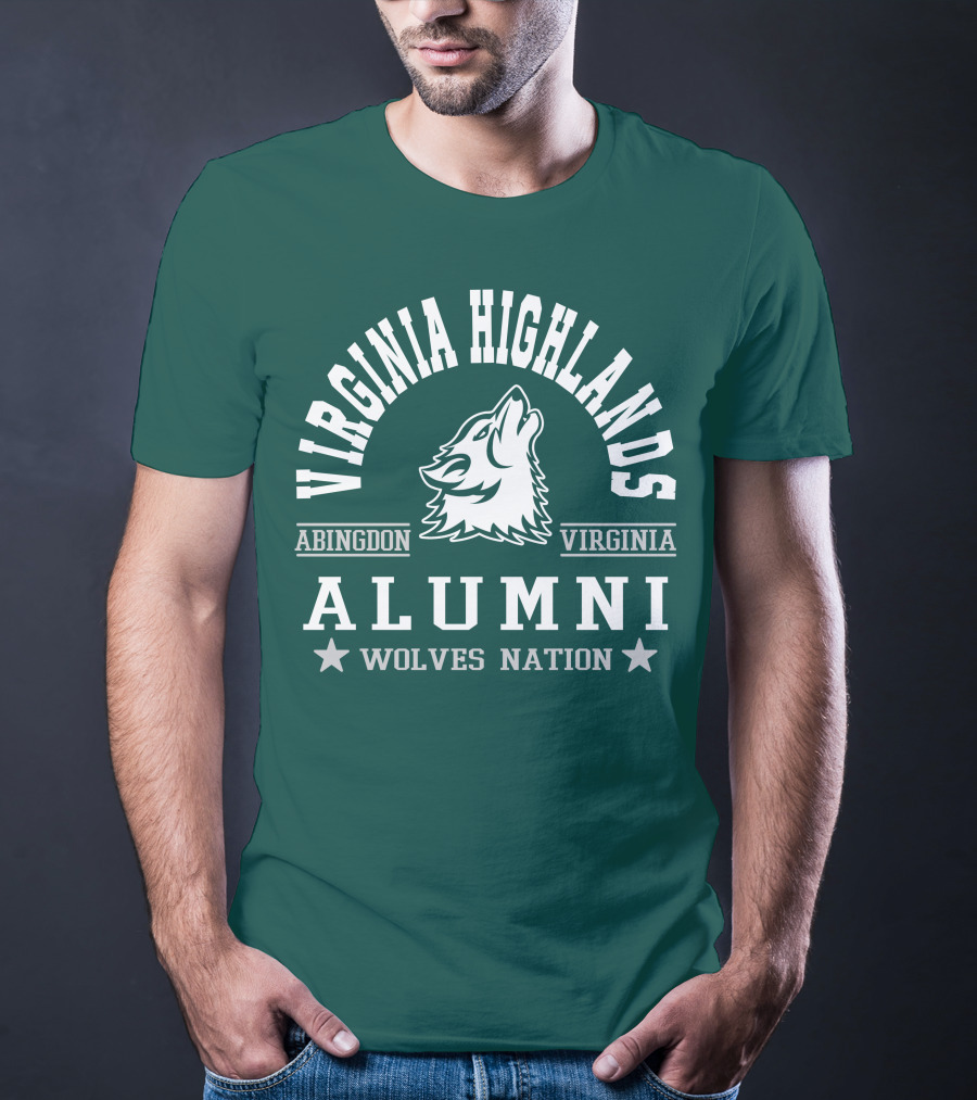 Virginia Highlands Abingdon Virginia Alumni Wolves Nation T-Shirt