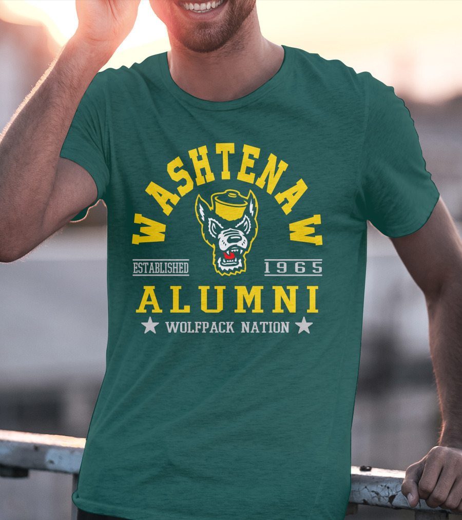 Washtenaw Alumni Established 1965 Wolfpack Nation T-Shirt