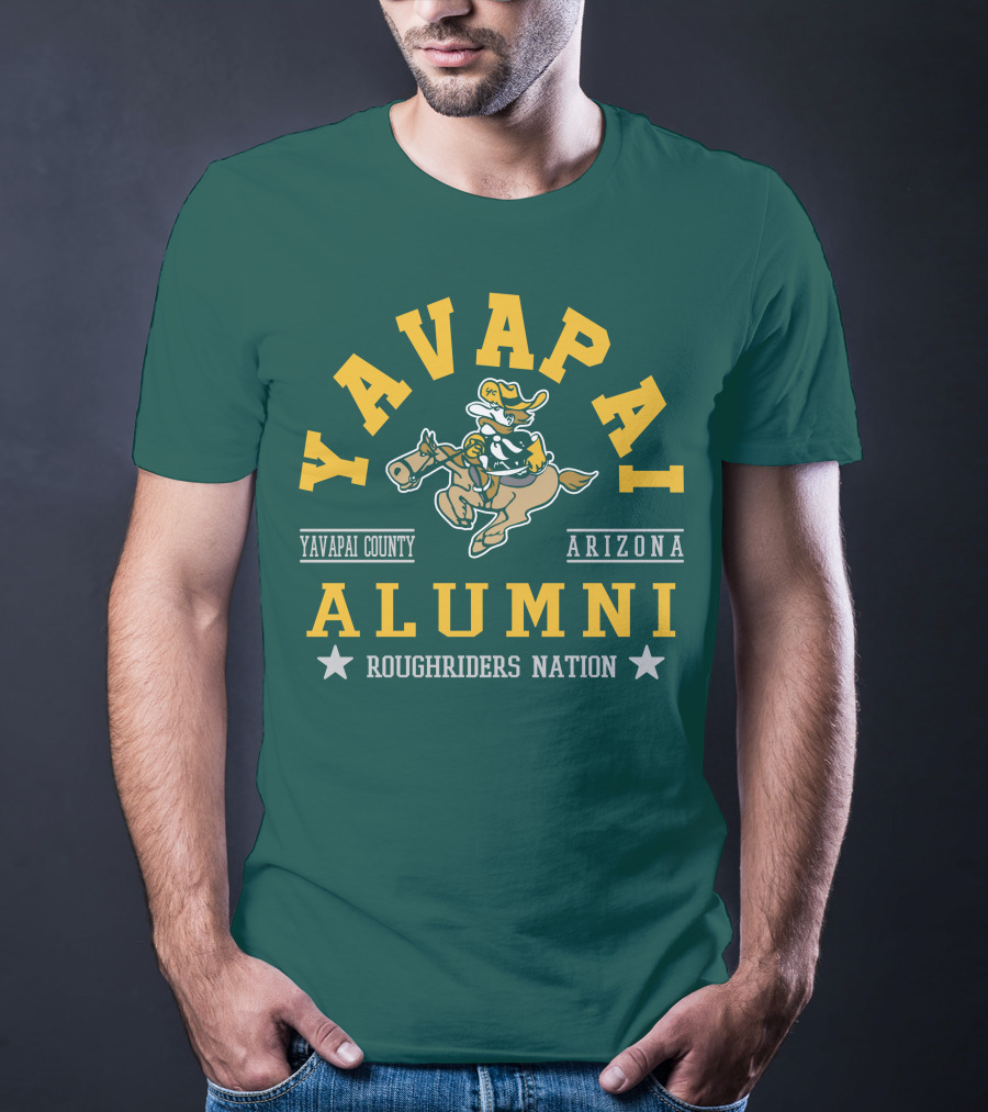 Yavapai College Alumni Arizona Roughriders Nation Yavapai County T-Shirt