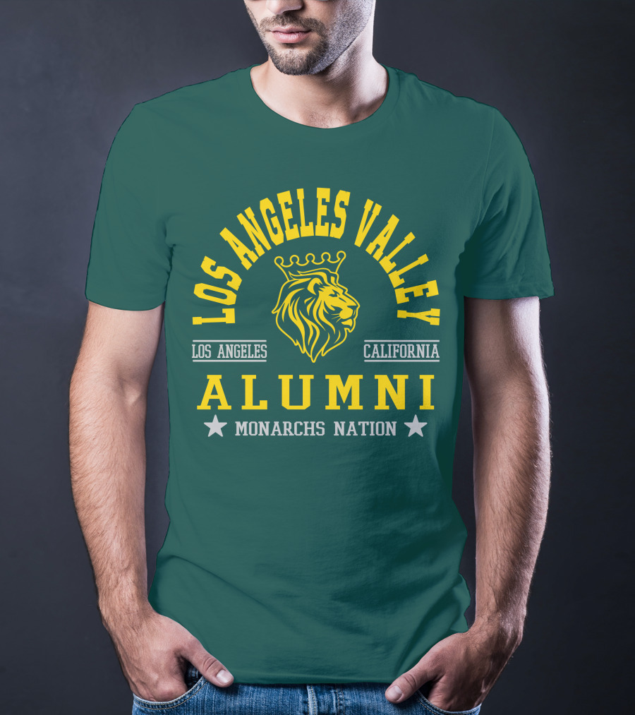 Los Angeles Valley Alumni Monarchs Nation California Lion T-Shirt