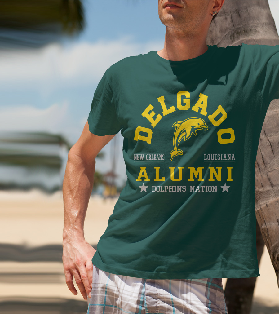 Delgado Alumni New Orleans Louisiana Dolphins Nation T-Shirt