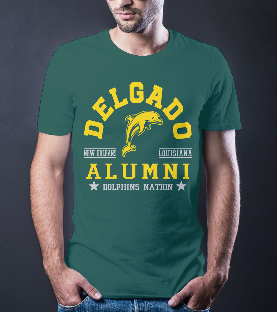 Delgado Alumni New Orleans Louisiana Dolphins Nation T-Shirt