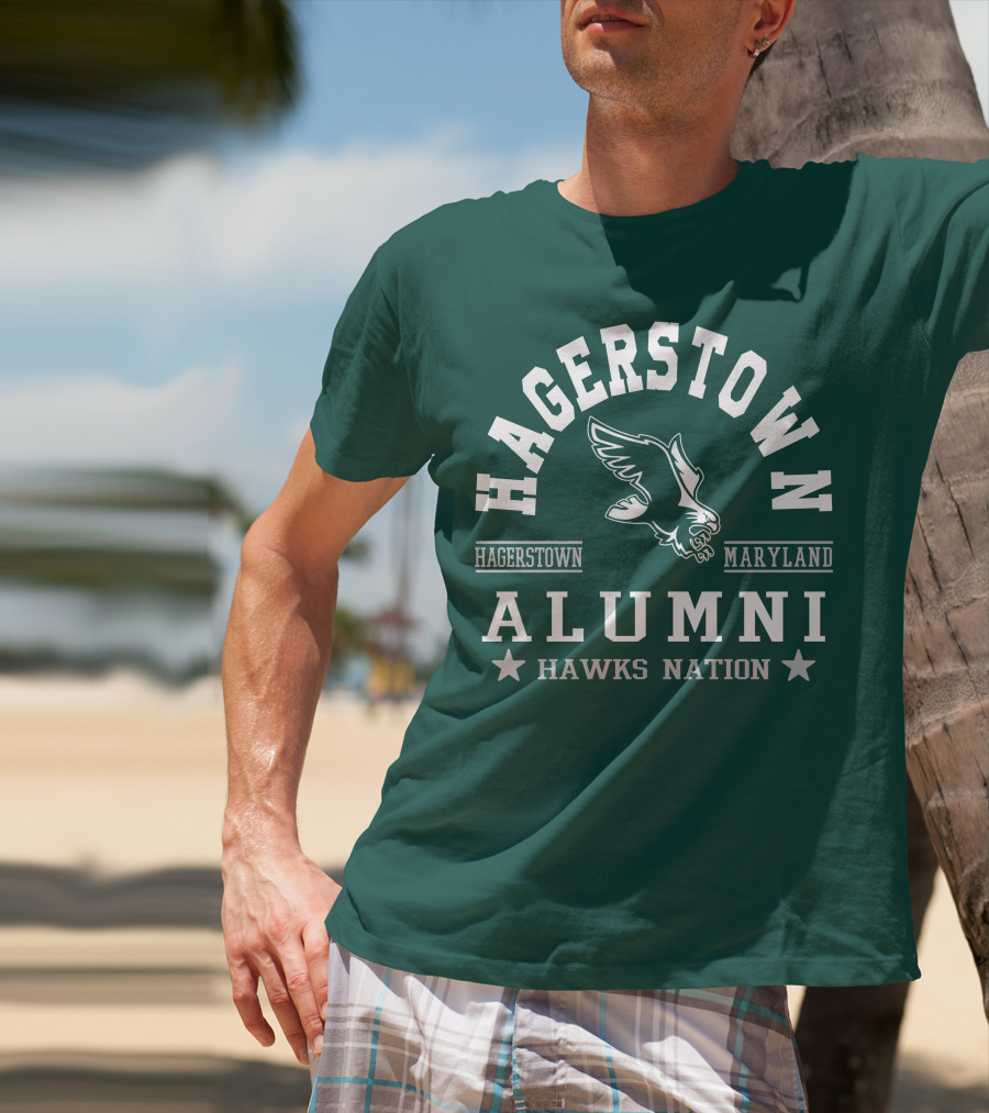 Hagerstown Maryland Alumni Hawks Nation T-Shirt