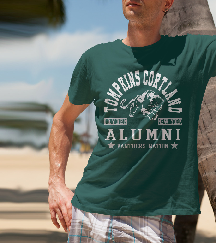 Tompkins Cortland Alumni Panthers Nation Dryden New York T-Shirt