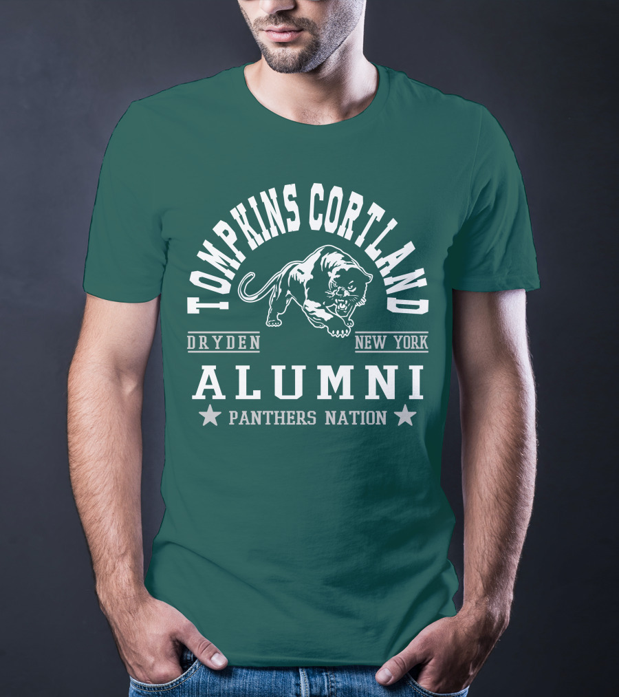 Tompkins Cortland Alumni Panthers Nation Dryden New York T-Shirt