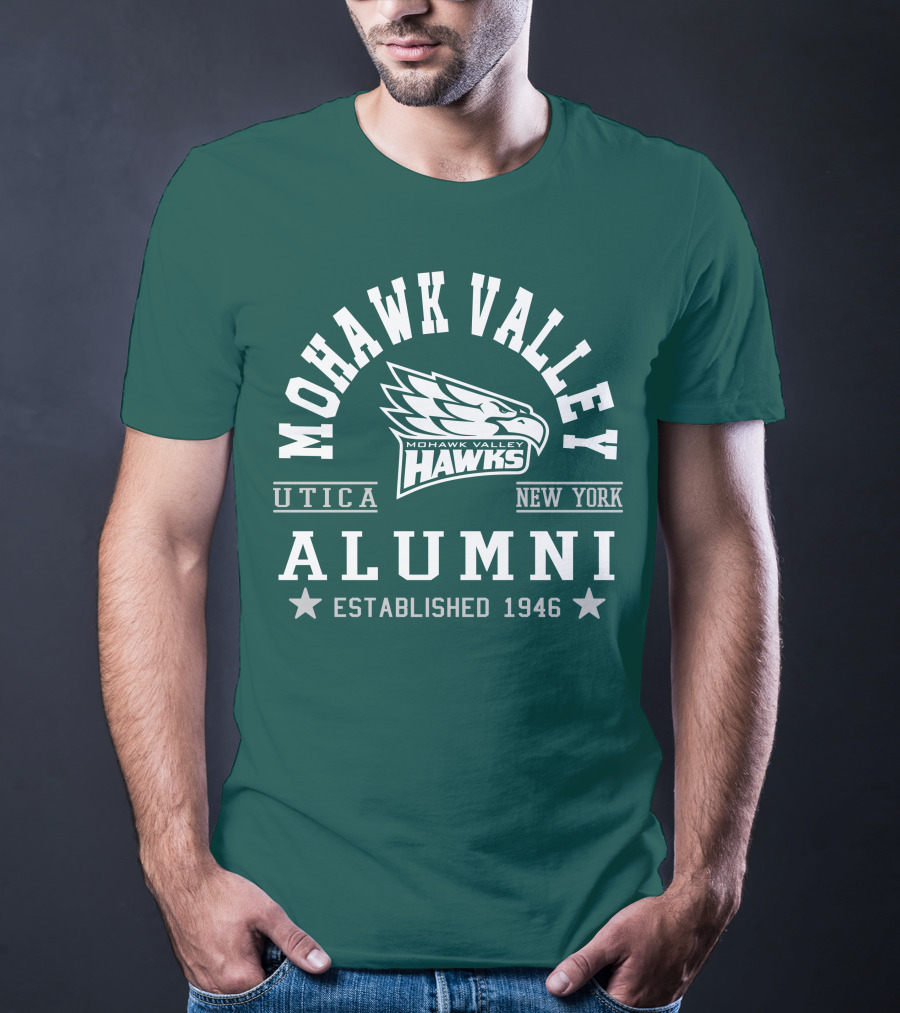 Mohawk Valley Hawks Alumni Utica New York Established 1946 T-Shirt
