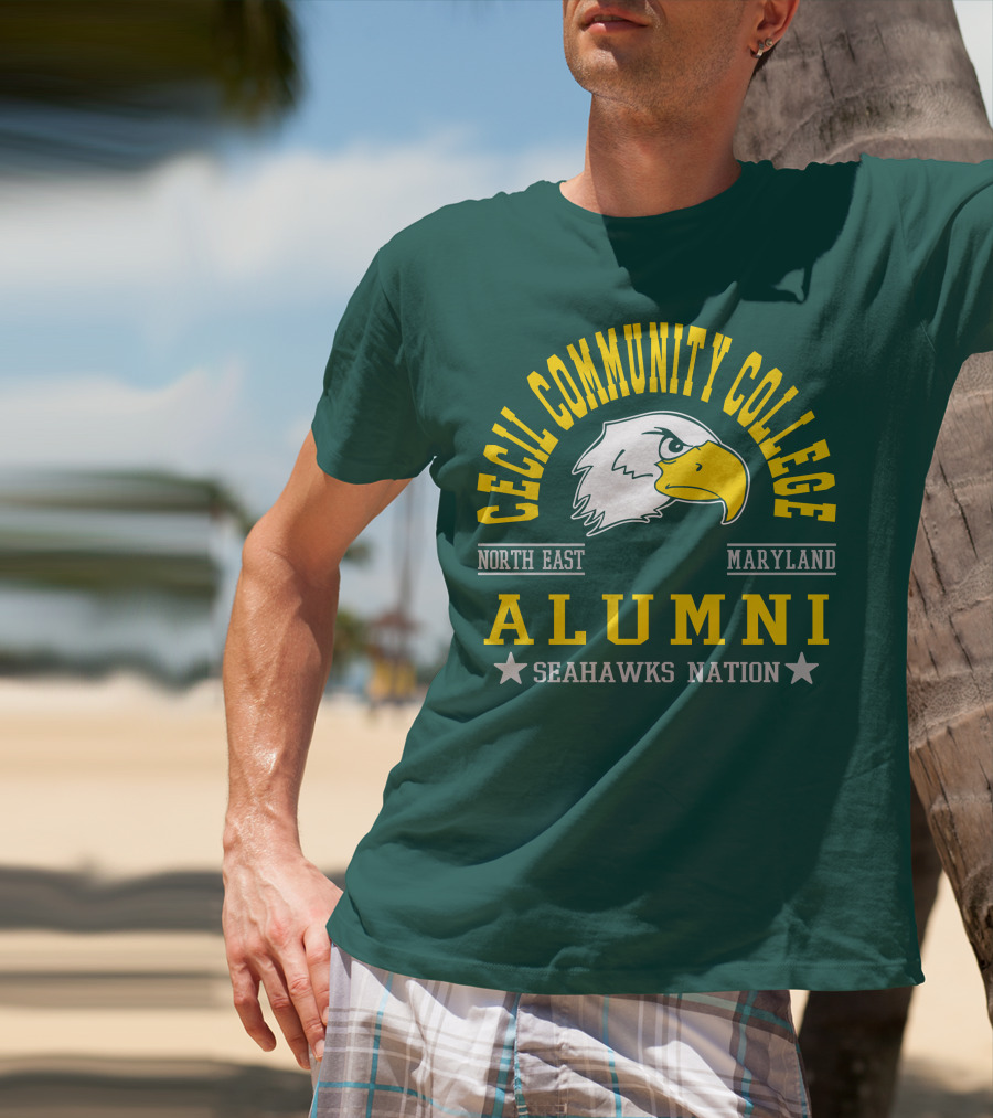 Cecil Community College Alumni Seahawks Nation North East Maryland T-Shirt