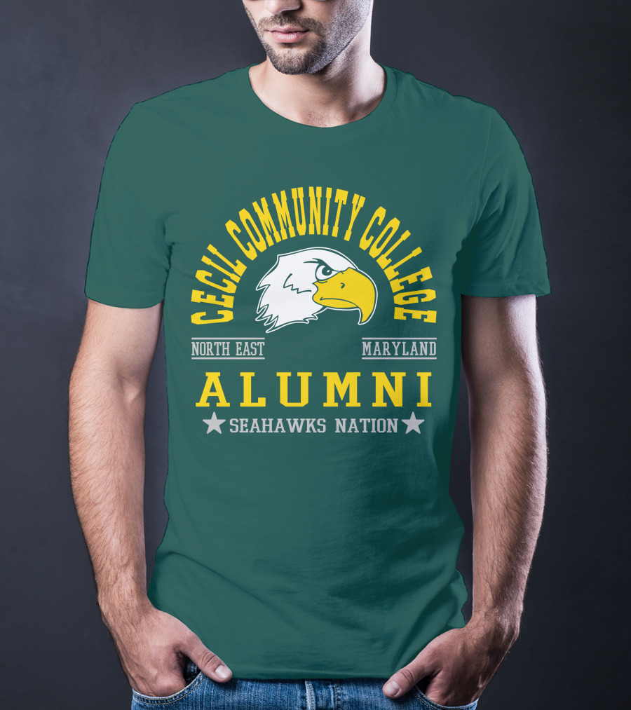 Cecil Community College Alumni Seahawks Nation North East Maryland T-Shirt