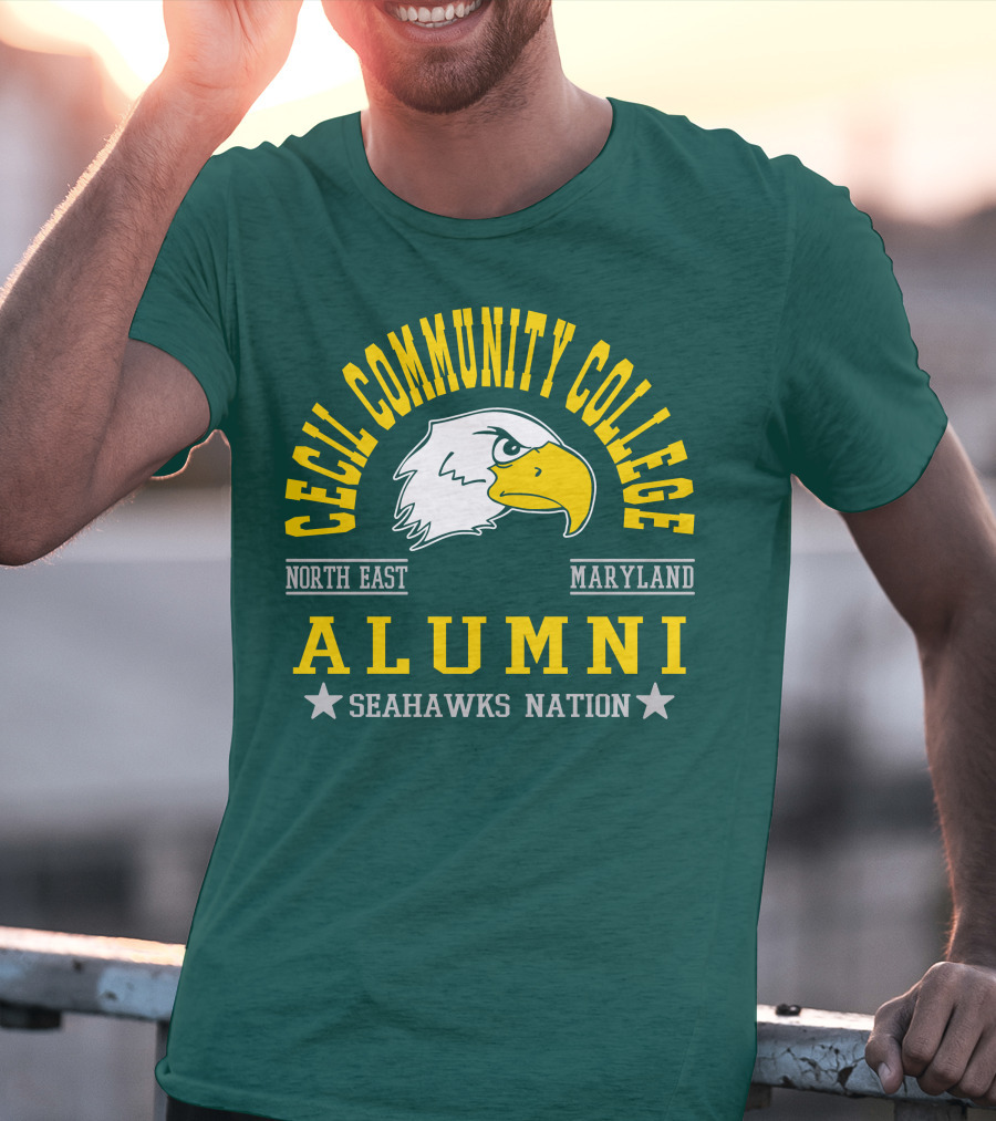Cecil Community College Alumni Seahawks Nation North East Maryland T-Shirt