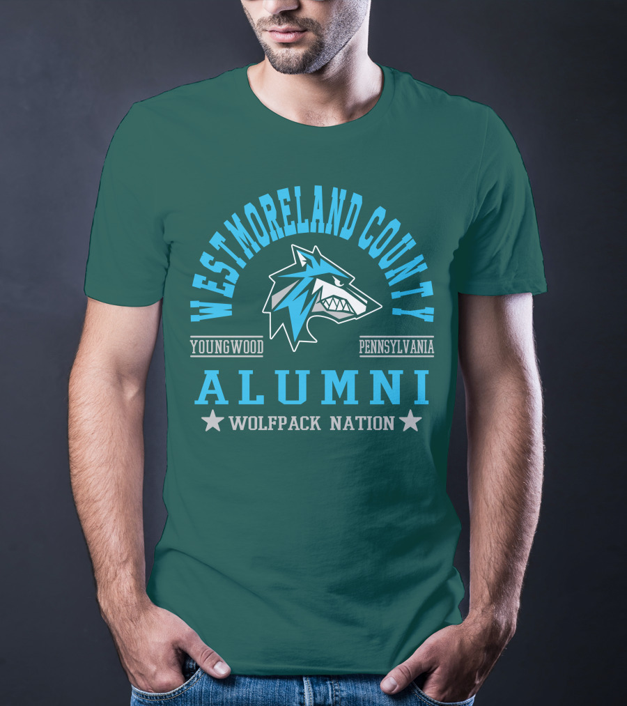 Westmoreland County Youngwood Pennsylvania Alumni Wolfpack Nation T-Shirt