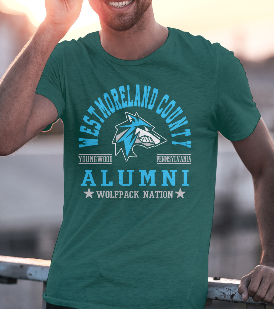 Westmoreland County Youngwood Pennsylvania Alumni Wolfpack Nation T-Shirt