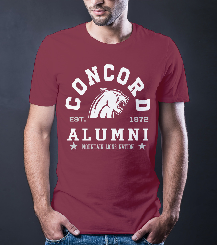 Concord Alumni Mountain Lions Nation Est. 1872 T-Shirt