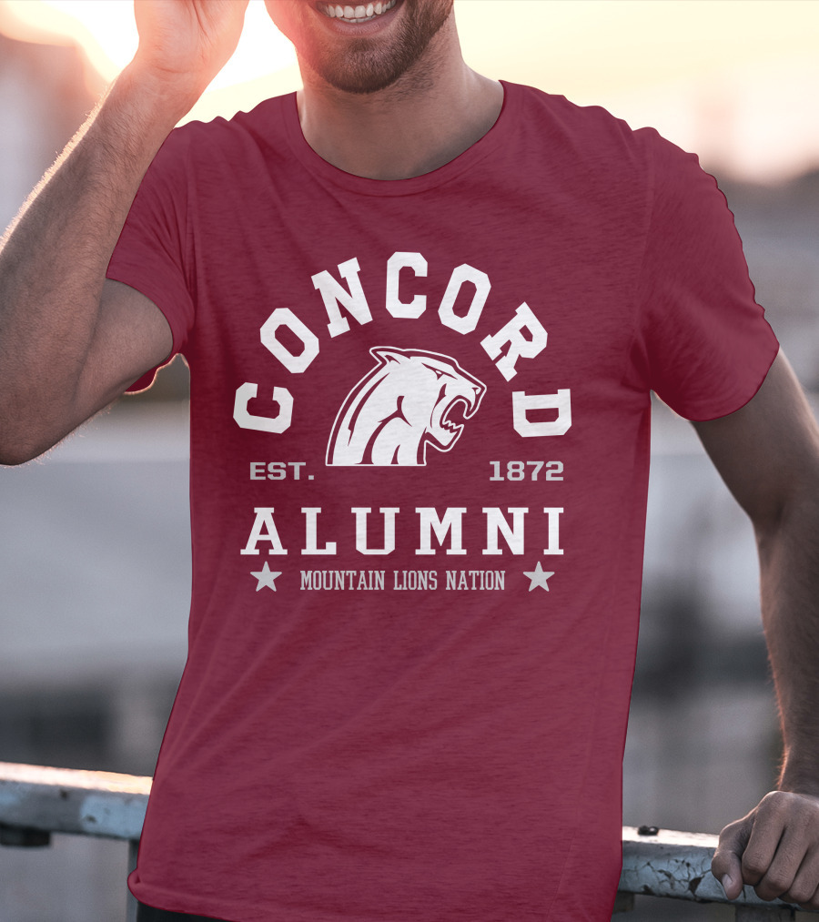 Concord Alumni Mountain Lions Nation Est. 1872 T-Shirt