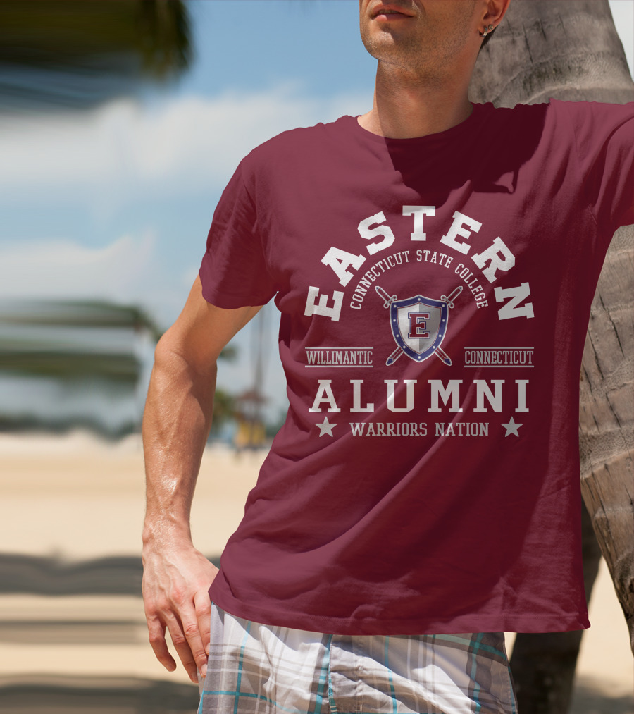 Eastern Connecticut State College Alumni Warriors Nation Willimantic Connecticut T-Shirt