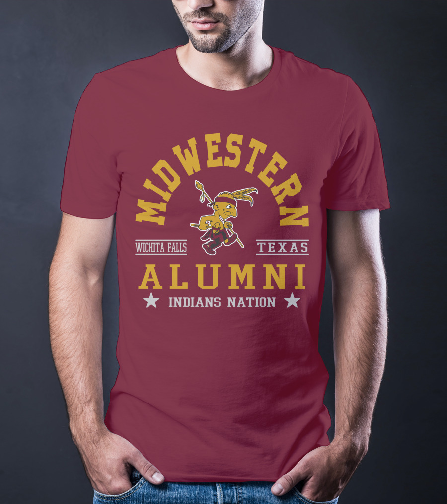 Midwestern Alumni Indians Nation Wichita Falls Texas T-Shirt